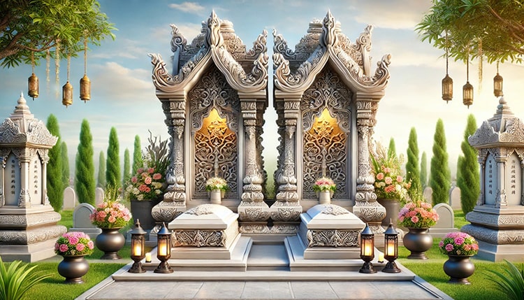 Kích Thước Mộ Đá Đôi Chuẩn Phong Thủy