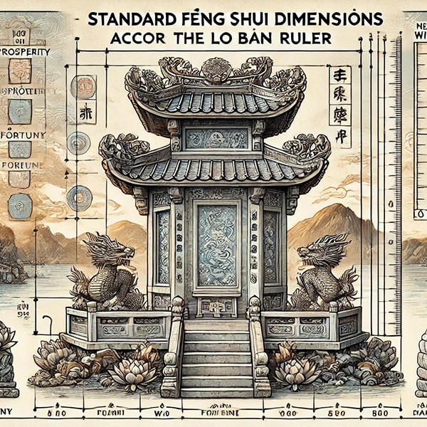 kích thước lăng thờ chung