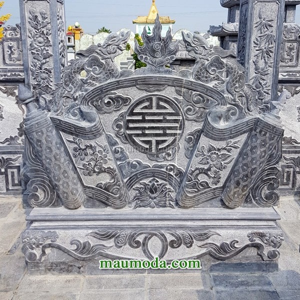 Cuốn Thư Đá – Bình Phong Đá Đẹp Chuẩn Phong Thủy Tại Ninh Bình cuốn thư đá tại nam hoa lư ninh bình