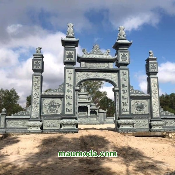mẫu cổng đá đẹp