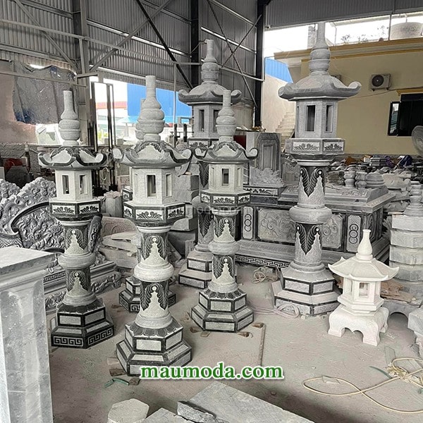 Mẫu Đèn Đá Đẹp Nguyên Khối – Đèn Đá Thờ Cúng Ninh Bình, Nam Hoa Lư mẫu đèn đá đẹp