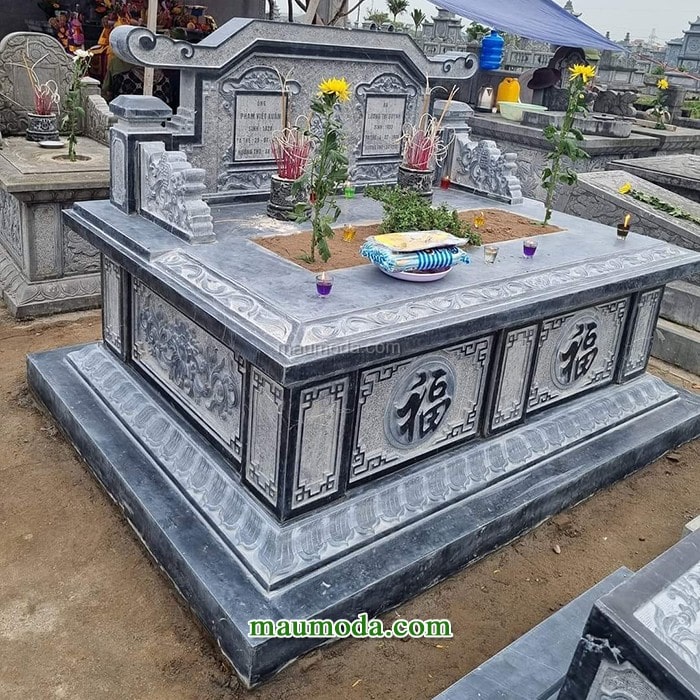 mẫu mộ đá đôi đẹp