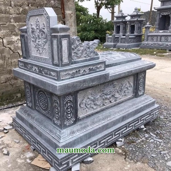 mộ đá đơn giản ninh bình